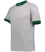 Augusta Sportswear Ringer T-Shirt - Augusta Sportswear 710 ATHLETIC HEATHER/DARK GREEN S