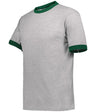Augusta Sportswear Ringer T-Shirt - Augusta Sportswear 710 ATHLETIC HEATHER/DARK GREEN S