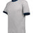 Augusta Sportswear Ringer T-Shirt - Augusta Sportswear 710 ATHLETIC HEATHER/NAVY S