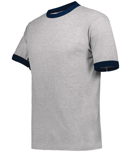 Augusta Sportswear Ringer T-Shirt - Augusta Sportswear 710 ATHLETIC HEATHER/NAVY S