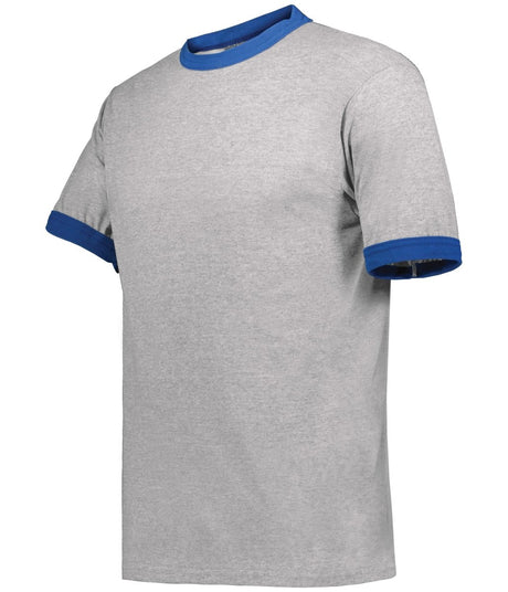 Augusta Sportswear Ringer T-Shirt - Augusta Sportswear 710 ATHLETIC HEATHER/ROYAL S
