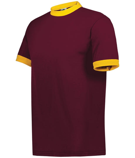 Augusta Sportswear Ringer T-Shirt - Augusta Sportswear 710 MAROON/GOLD S