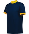 Augusta Sportswear Ringer T-Shirt - Augusta Sportswear 710 NAVY/GOLD S