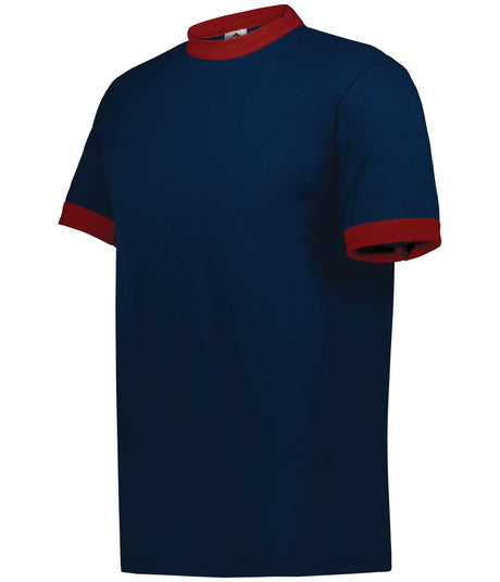 Augusta Sportswear Ringer T-Shirt - Augusta Sportswear 710 NAVY/RED S