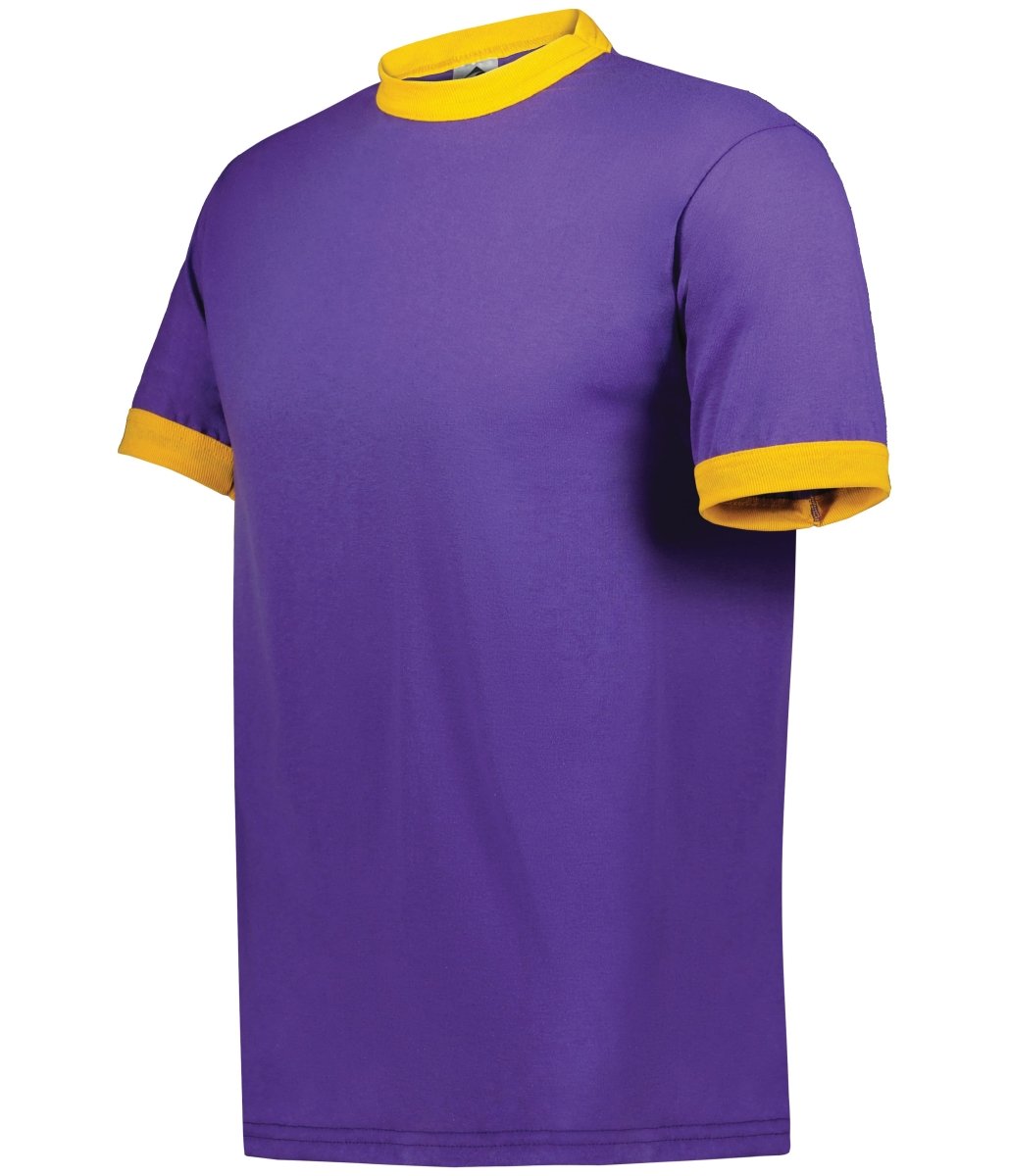 Augusta Sportswear Ringer T-Shirt - Augusta Sportswear 710 PURPLE/GOLD S