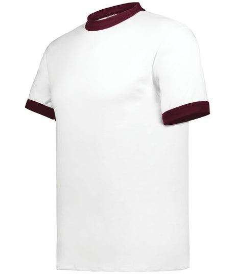 Augusta Sportswear Ringer T-Shirt - Augusta Sportswear 710 WHITE/MAROON S