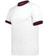 Augusta Sportswear Ringer T-Shirt - Augusta Sportswear 710 WHITE/MAROON S