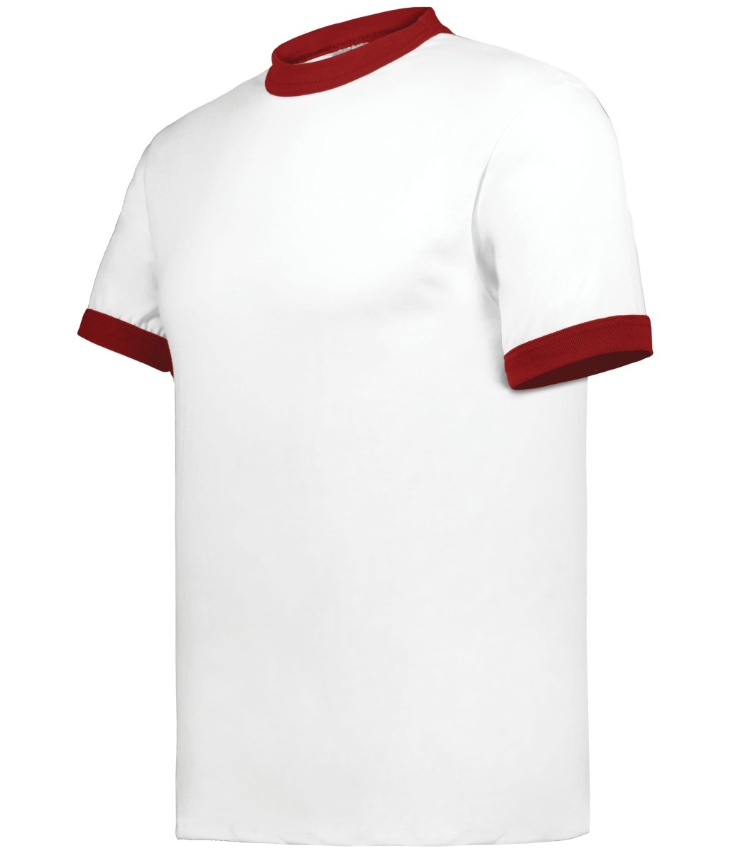 Augusta Sportswear Ringer T-Shirt - Augusta Sportswear 710 WHITE/RED S