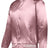 Augusta Sportswear Satin Baseball Jacket/Striped Trim 3610 LIGHT PINK/WHITE S