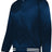 Augusta Sportswear Satin Baseball Jacket/Striped Trim 3610 NAVY/WHITE S