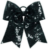 Augusta Sportswear Sequin Cheer Hair Bow 6702 BLACK OS