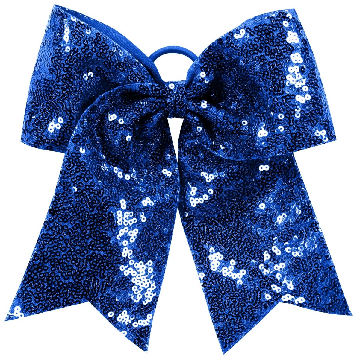 Augusta Sportswear Sequin Cheer Hair Bow 6702 NAVY OS