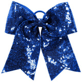 Augusta Sportswear Sequin Cheer Hair Bow 6702 NAVY OS