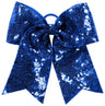 Augusta Sportswear Sequin Cheer Hair Bow 6702 NAVY OS