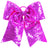 Augusta Sportswear Sequin Cheer Hair Bow 6702 POWER PINK OS