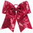 Augusta Sportswear Sequin Cheer Hair Bow 6702 RED OS