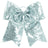 Augusta Sportswear Sequin Cheer Hair Bow 6702 SILVER GREY OS
