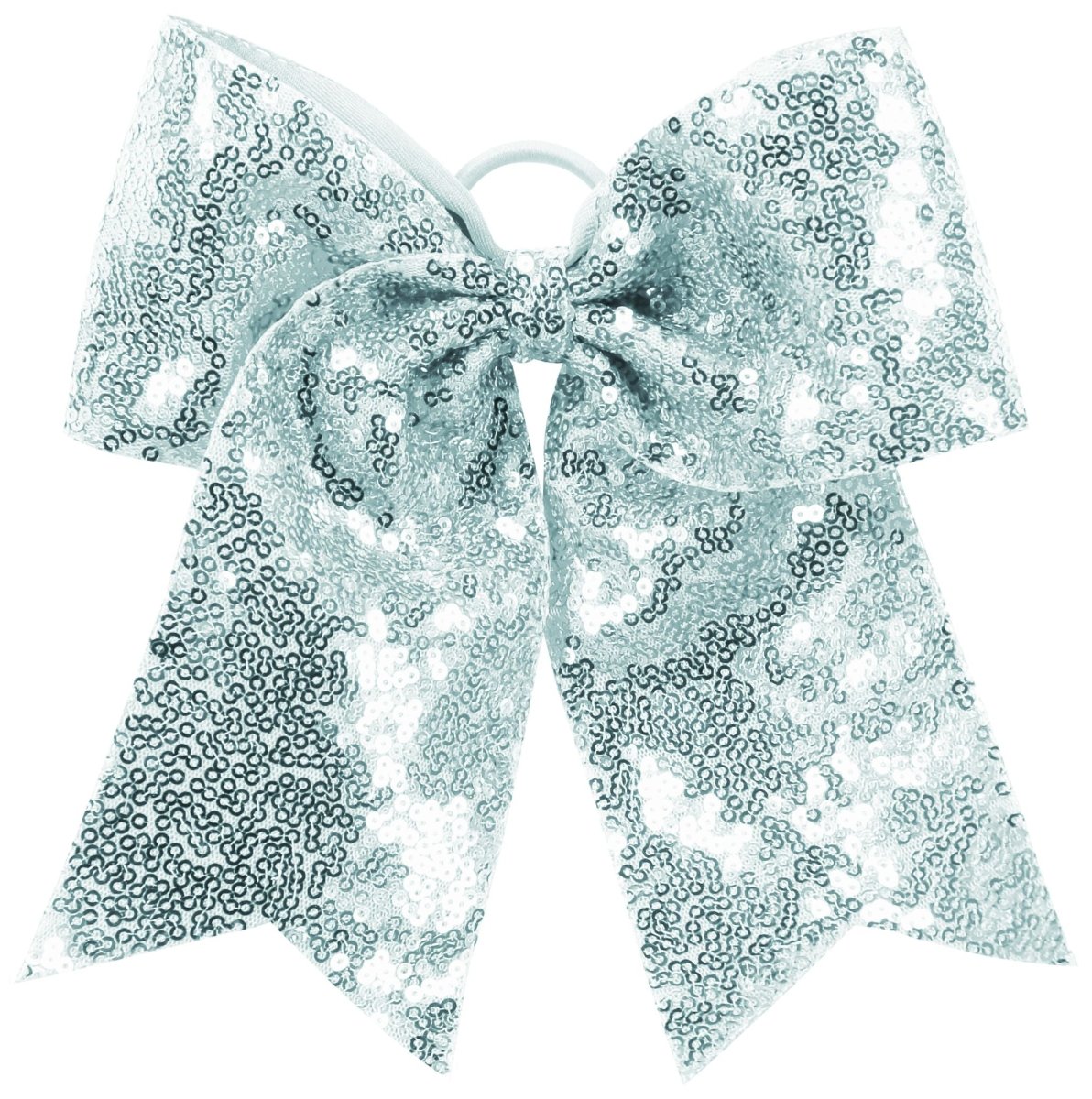 Augusta Sportswear Sequin Cheer Hair Bow 6702 SILVER GREY OS