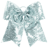 Augusta Sportswear Sequin Cheer Hair Bow 6702 SILVER GREY OS