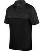 Augusta Sportswear Shadow Tonal Heather Polo 5412 BLACK S