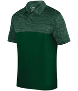 Augusta Sportswear Shadow Tonal Heather Polo 5412 DARK GREEN S