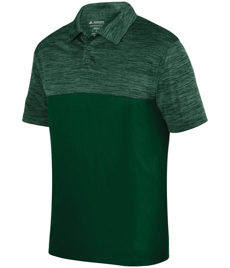 Augusta Sportswear Shadow Tonal Heather Polo 5412 DARK GREEN S