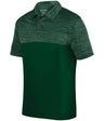 Augusta Sportswear Shadow Tonal Heather Polo 5412 DARK GREEN S
