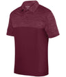 Augusta Sportswear Shadow Tonal Heather Polo 5412 MAROON S