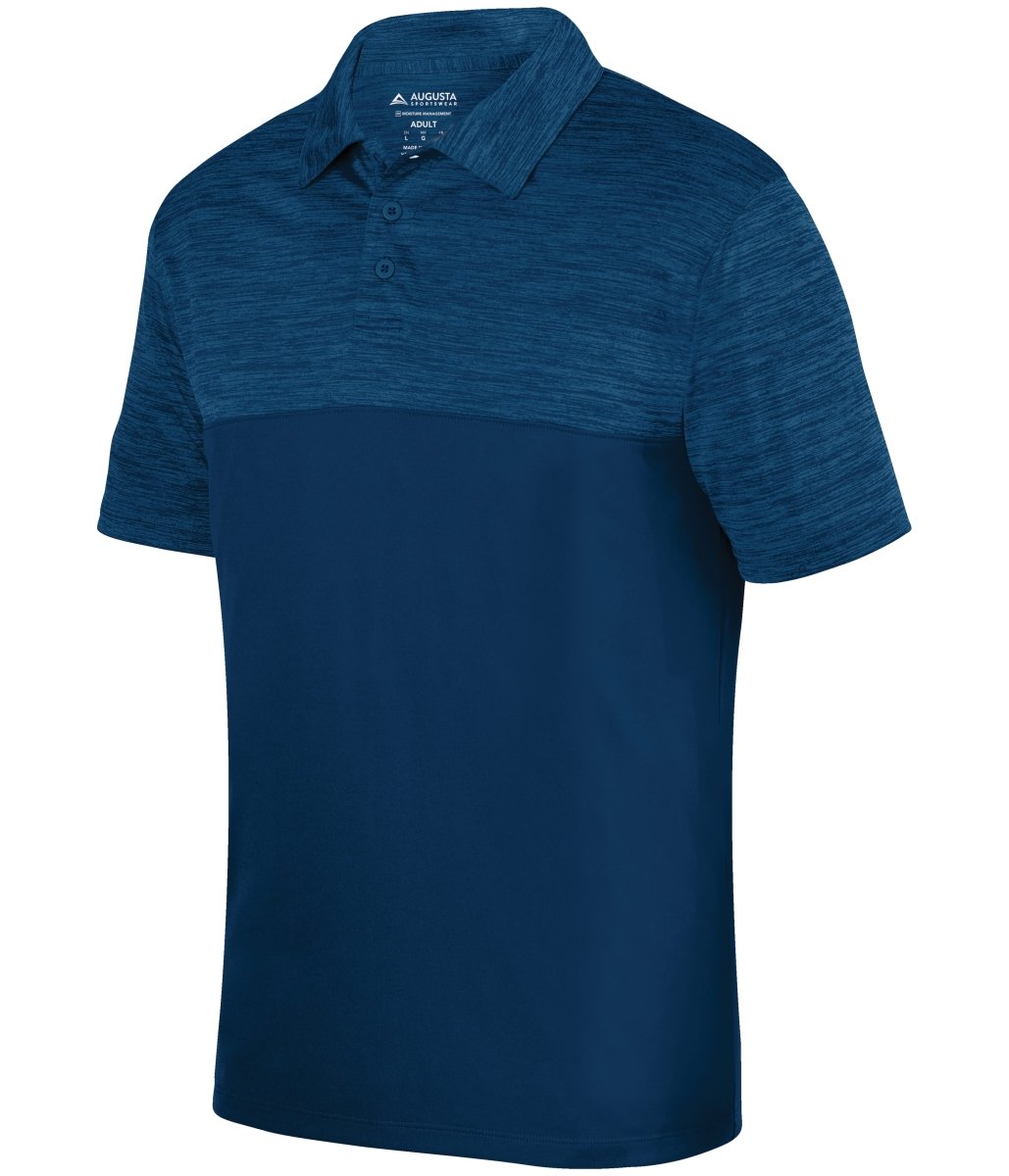 Augusta Sportswear Shadow Tonal Heather Polo 5412 NAVY S