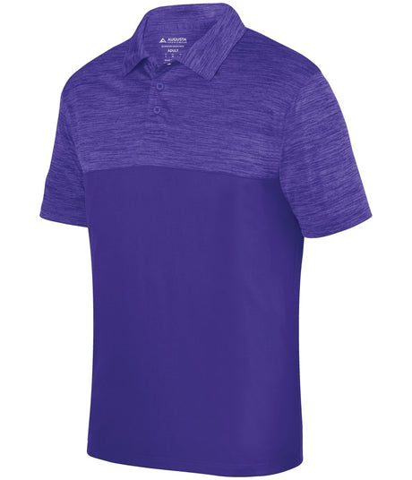 Augusta Sportswear Shadow Tonal Heather Polo 5412 PURPLE S