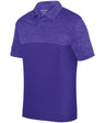 Augusta Sportswear Shadow Tonal Heather Polo 5412 PURPLE S