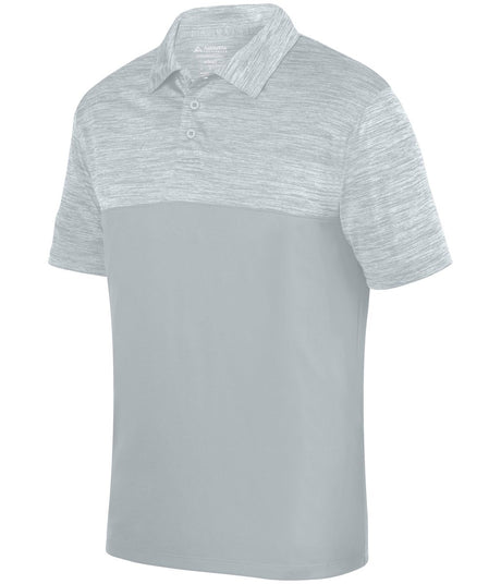 Augusta Sportswear Shadow Tonal Heather Polo 5412 SILVER S