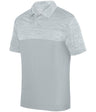 Augusta Sportswear Shadow Tonal Heather Polo 5412 SILVER S