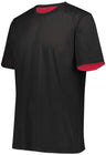 Augusta Sportswear Short Sleeve Mesh Reversible Jersey 1602 BLACK/SCARLET S