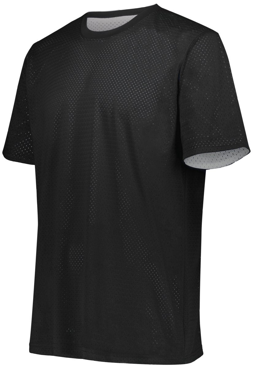 Augusta Sportswear Short Sleeve Mesh Reversible Jersey 1602 BLACK/WHITE S