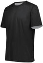 Augusta Sportswear Short Sleeve Mesh Reversible Jersey 1602 BLACK/WHITE S
