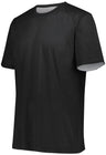 Augusta Sportswear Short Sleeve Mesh Reversible Jersey 1602 BLACK/WHITE S
