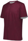 Augusta Sportswear Short Sleeve Mesh Reversible Jersey 1602 MAROON/WHITE S
