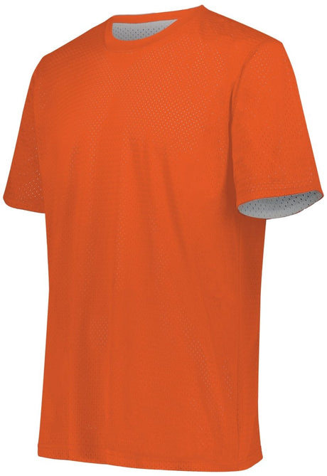 Augusta Sportswear Short Sleeve Mesh Reversible Jersey 1602 ORANGE/WHITE S