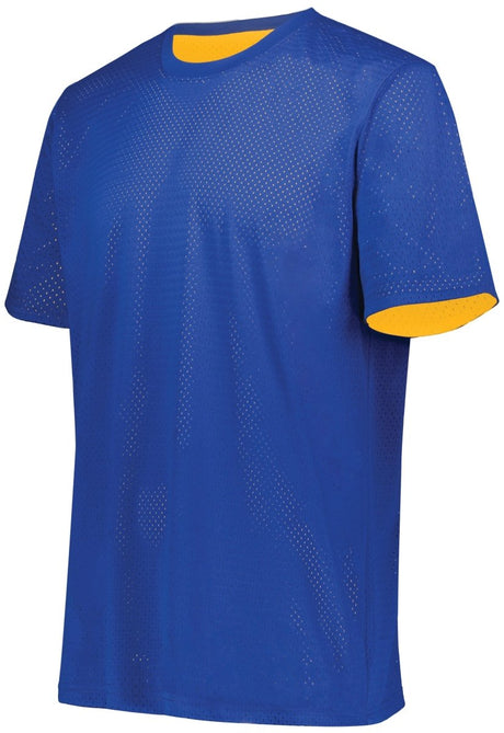 Augusta Sportswear Short Sleeve Mesh Reversible Jersey 1602 ROYAL/GOLD S