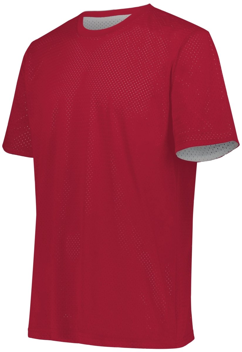 Augusta Sportswear Short Sleeve Mesh Reversible Jersey 1602 SCARLET/WHITE S
