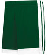 Augusta Sportswear SINGLE - PLY 5" BASKETBALL SHORTS 5385P FOREST/WHITE (BA) S