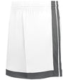 Augusta Sportswear SINGLE - PLY 7" BASKETBALL SHORTS 5387P WHITE/CHARCOAL SOLID (BA) S
