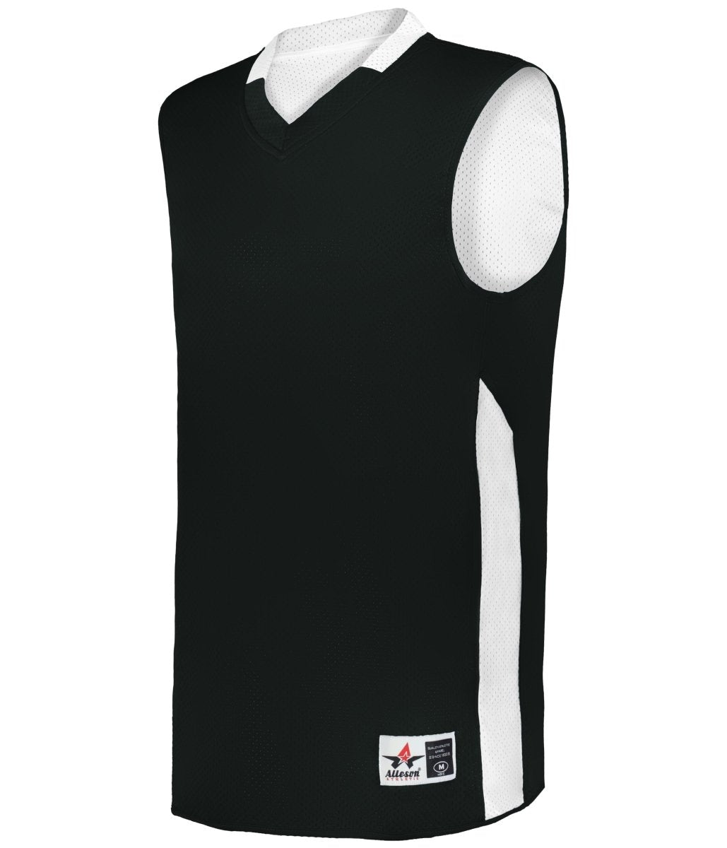 Augusta Sportswear SINGLE - PLY REVERSBILE BASKETBALL JERSEY 589RSP BLACK/WHITE (BA) S