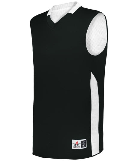 Augusta Sportswear SINGLE - PLY REVERSBILE BASKETBALL JERSEY 589RSP BLACK/WHITE (BA) S