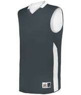 Augusta Sportswear SINGLE - PLY REVERSBILE BASKETBALL JERSEY 589RSP CHARCOAL SOLID/WHITE (BA) S