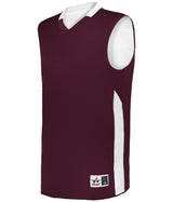 Augusta Sportswear SINGLE - PLY REVERSBILE BASKETBALL JERSEY 589RSP LIGHT MAROON/WHITE (BA) S