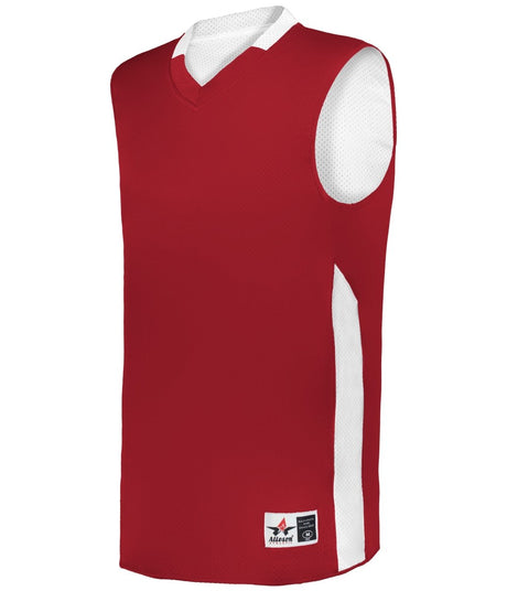 Augusta Sportswear SINGLE - PLY REVERSBILE BASKETBALL JERSEY 589RSP RED/WHITE (BA) S
