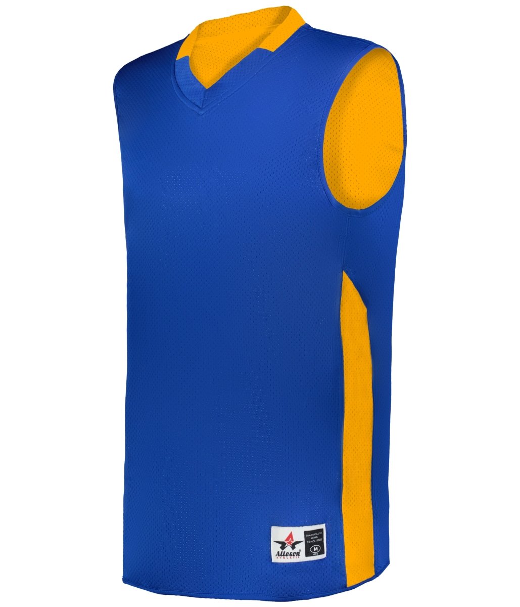 Augusta Sportswear SINGLE - PLY REVERSBILE BASKETBALL JERSEY 589RSP ROYAL/GOLD (BA) S