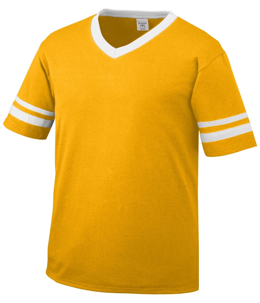 Augusta Sportswear Sleeve Stripe Jersey 360 GOLD/WHITE S